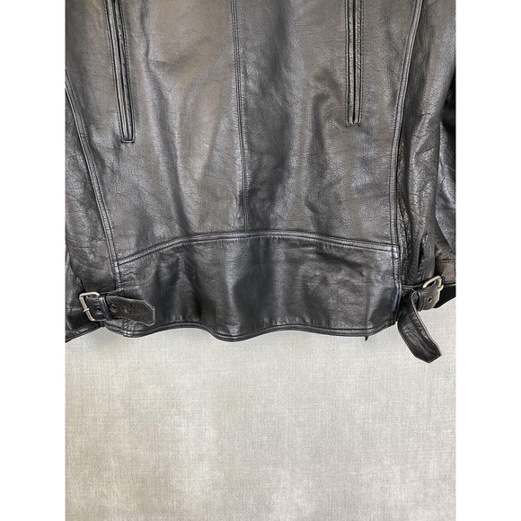 Street & Steel Leather Jacket Mens 2XL Motorcycle Biker Quilted Liner Armor - Picture 6 of 15